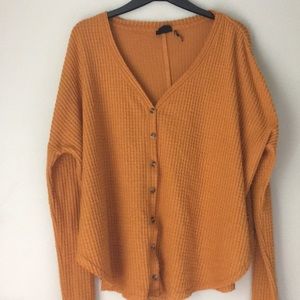 Urban Outfitters jojo oversized orange sweater